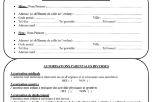 Fiche de liaison